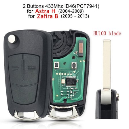 Fjernstyrt bilnøkkel Bilnøkkel 2BT ASTRA H 7941 2BT ASTRA H 7941