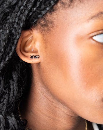 IOAKU STATEMENT STUDS XOXO Couleur argent Bijoux Fille - Kids Brand Store