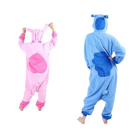 Stitch Pyjamas Animation Cartoon Pyjamas Suit Jumpsuit pink S