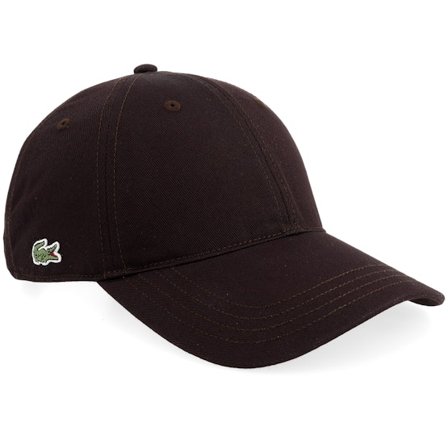 Lacoste - Svart unconstructed Caps - Cap Unisex Woven Dad Cap @ Hatstore