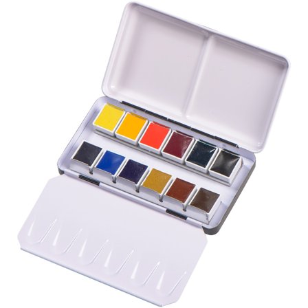 Aquarell Metal box 12-set half pan