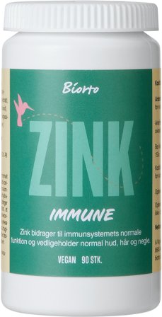 Biorto Zink 90 kaps, Helse & Madvarer, Mineraler, Zink