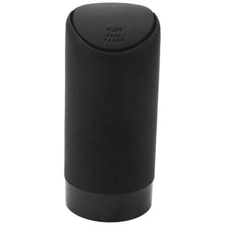 Mini papperskorg med lock för bilmugghållare Tvättbar silikon Bil Kök och kontor Mini Dus