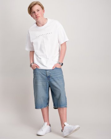 Jack & Jones JJESTAR JJ TEE SS JNR Hvid T-shirts Dreng - Kids Brand Store