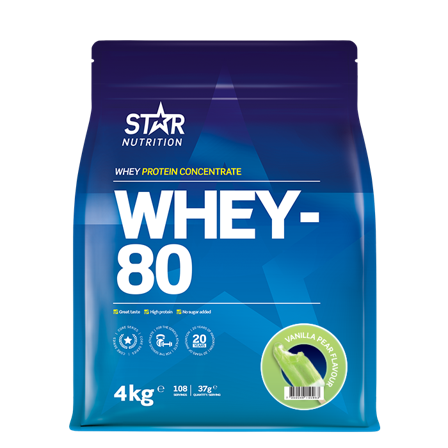 Whey-80, 4 kg, Vanilla Pear