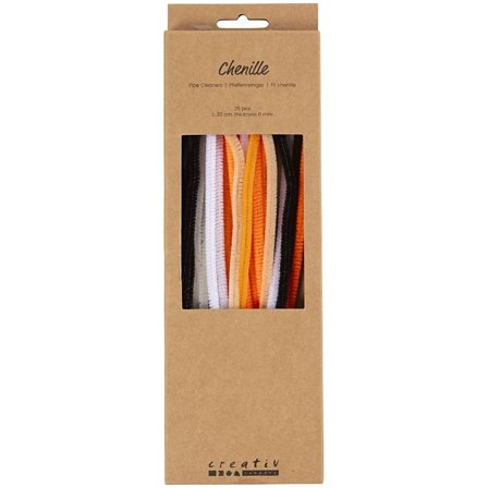 Creativ Company Chenilledraht 30 cm 25er-Pack Halloweenfarben