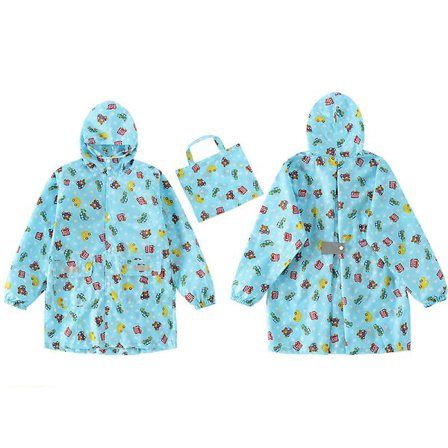 Børne Regnjakke, 3D Tegneserie Børn Spædbarn Regnjakke Poncho Til Dreng Pige (Gul Brød)