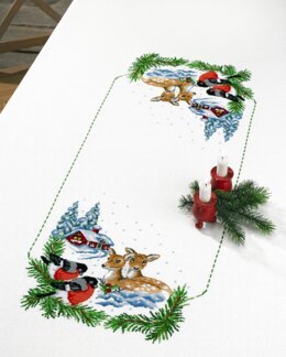 Stickpackung Decke Im Schnee - 140x230 cm - Permin