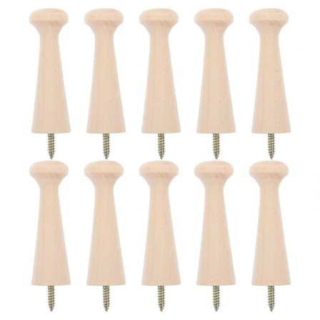 10 stk Skrubare Shakerknotter Treknagger For Oppheng Veggknotter Trekrok Knoppebrett-XS8-
