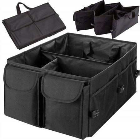 Bagasjeromveske / Sammenleggbar Organizer for Bil - Oppbevaring Svart