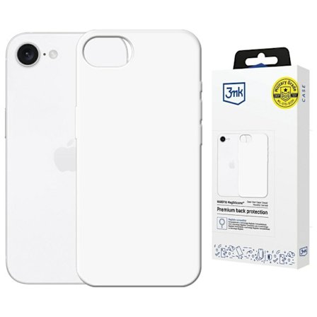 3MK Mobilskal till iPhone 16E MagSafe Silikon Hardy - Vit