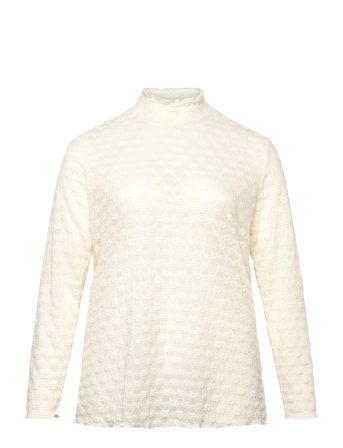 Kaffe Curve Kcbella T-Shirt - Cream - L