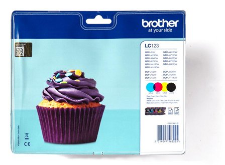 Brother LC123VALBP Ink Black Cyan Magenta Yellow - 600 pagini