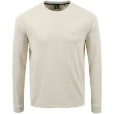 Hugo Boss, Long Sleeve Tops Beige, Heren, Maat:M