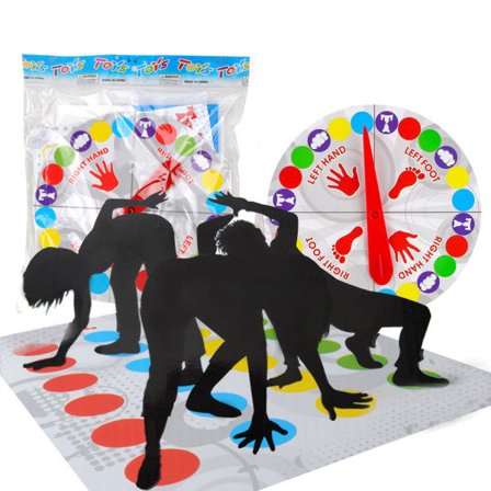 Twister-spel - golvspel med lekmattor