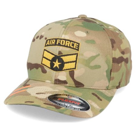 Army Head - Camo flexfit Keps - Air Force Insignia Multicam Flexfit @ Hatstore