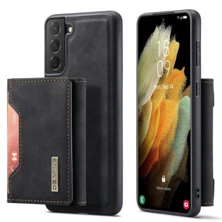 8-rum Samsung S21 plus chokbestandig skal med magnetisk korthold Black