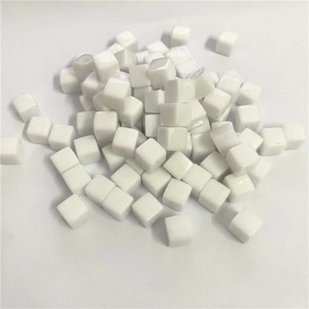 50 stk/sett 8mm klar kube Fargerik krystall firkantet hjørne Transpa White 50pcs