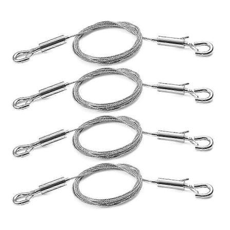 4 stk. Justerbare Bildeopphengswire Sett Bilderammer Opphengsett