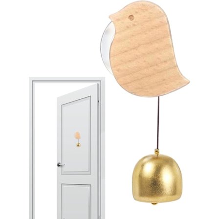 Butiksringklocka Utomhus, Dörrklocka med Sugpropp, Fågel Dörrknackare, Varningsklockor med Sugpropp för Dörr, Val Dörrklockor, Fåglar