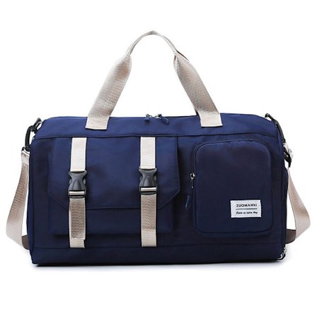 Sports Gym Bag med skoskap, Weekend Travel Bag Overnight Bag (Royal Blue)