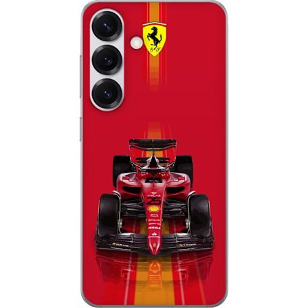 Yhteensopiva Puhelinkuori Samsung Samsung Galaxy S25 Ferrari Formula 1 -auto ikonisessa punaisessa muotoilussa urheilullisella tarkkuudella