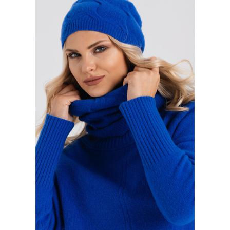Look made with love Komin szalik wełniany z kaszmirem Dorothy Look 243, kobieta, ONE SIZE, Niebieski