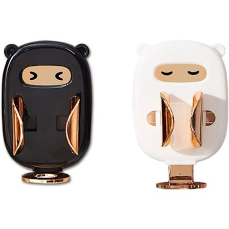 Elektrisk tannbørsteholder for bad 2-pakke Elektrisk tannbørste Automatisk tilbaketrekningsbrakett Selvklebende veggmontering Ingen boring