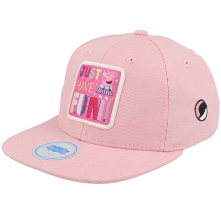 Peppa Pig - Rosa snapback Keps - Kids Pink Just Have Fun Patch Snapback @ Hatstore