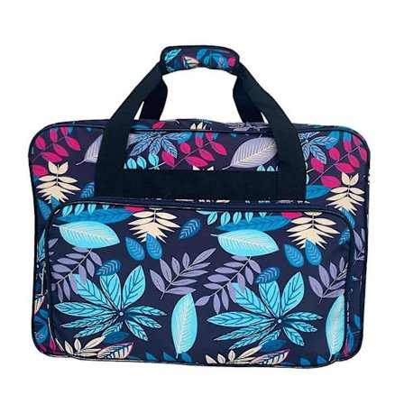 Symaskinetaske med stor kapacitet, rejse, bærbar opbevaring, håndtaske, mørkeblå