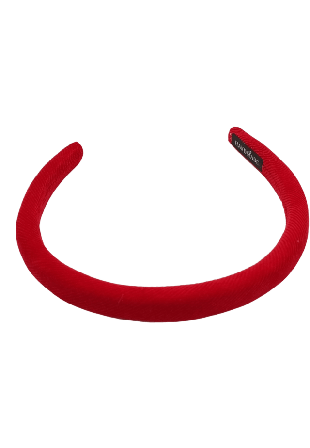 Complement Diadem 1,5cm Med Veckat Mönster Hårband Dam Röd 7-10 liter