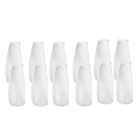 12 Pack Filterstrumpor, 200 Mikrometer, För Akvarium/Saltvattenakvarium, Damm, För Sump/Överlopp