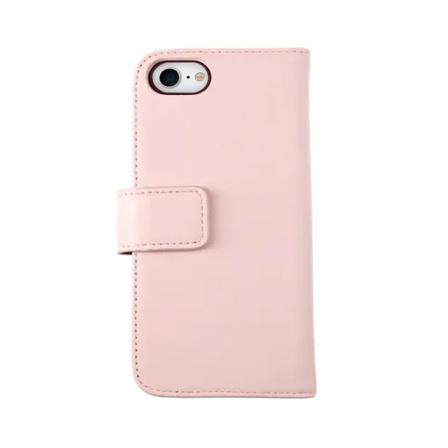 Iphone 7/8/se 2020 Plånboksfodral Genuint Läder Rv - Rosa Rosa