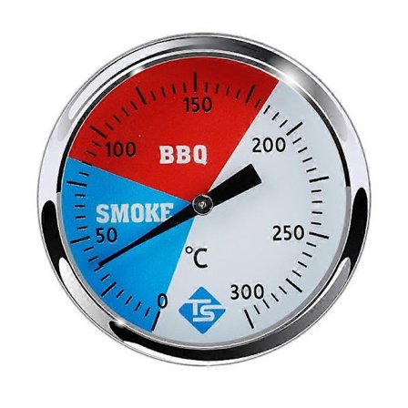 300 Celsius 2 tuuman ruostumattomasta teräksestä valmistettu grilli BBQ-savustin lämpömittari - WELLNGS