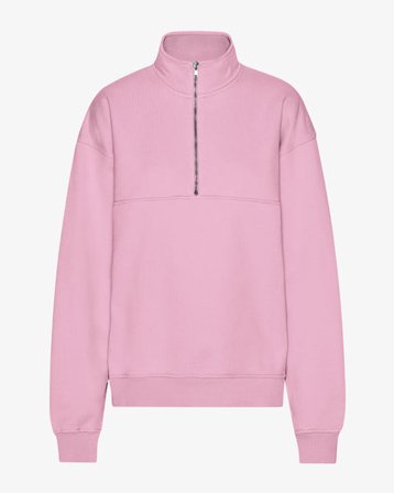 Organic Quarter Zip - Cherry Blossom - Female - M