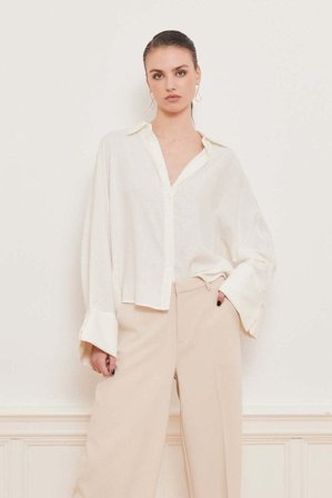 Atari Linen Shirt White S