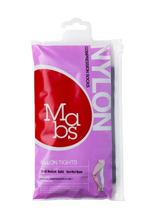 Mabs Nylon Strømpebuks Mama Sort Sort M, Tøj & Bolig, Tøj, Strømpebukser