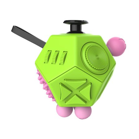 12-sidet Fidget Cube, Fidget Twiddle Cube Dodekagon Stressreducerende Manuelt Legetøj