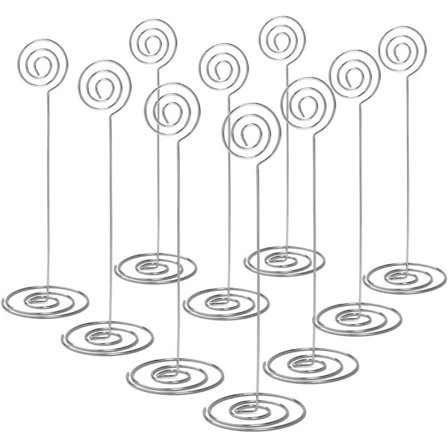 IC Metall Fotohållare Memo Hållare Foto Memo Bilder Klipp Namn Silver