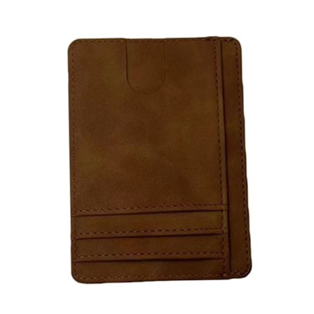RFID-estokorttikotelo, ohut minimalistinen taskulompakko Brown