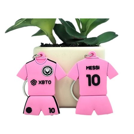 Messi nøglering, Miami Football Club sportstøj fodboldtrøje nøglering