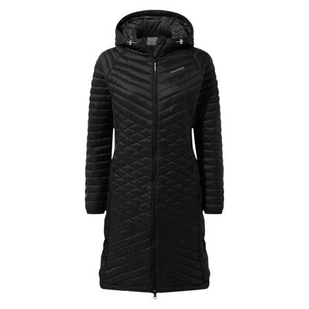 Craghoppers Women's Expolite Long Jacket Women synthetic-lined parkas Black 10