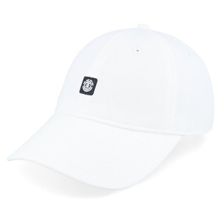 Element - White unconstructed Lippis - Fluky Cap Off White Dad Cap @ Hatstore