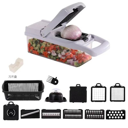 Slicer skåret grøntsager gud multi-funktion grøntsagsskærer julienne snitter rivejern terningeskærer agurkeskærer æg jæger