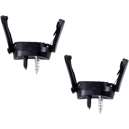 Svart - 2-pak/pose Minigolfboldopsamler til åben putter og boldopsamler