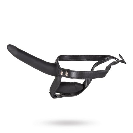 Double Silicone Dildos Strap-on - Black - Vuxen.se - Vibrerande, strapless & standars strap-ons