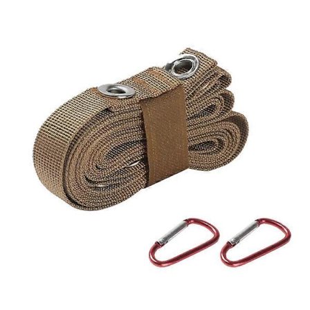 Nylon Tält Vindlina Multifunktionell Utomhus Camping Tarp Tak Fixerings Förlängningslina med Spänne Krokar Tälttillbehör NY