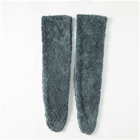 Long Over The Knä Strumpor Mysiga Fuzzy Strumpor MÖRKGRÅ