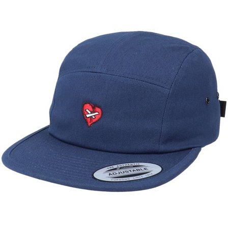 Iconic - Blå 5panel Keps - Broken Mended Heart Navy 5-Panel @ Hatstore