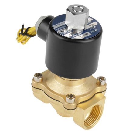 12V DC G3/4" N/O Normalt Åpen Type Messing Elektrisk Magnetventil for Vann Luft